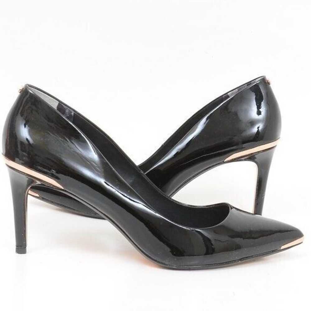 TED BAKER LONDON Wishiri Black Pat Pointy Toe Sti… - image 4