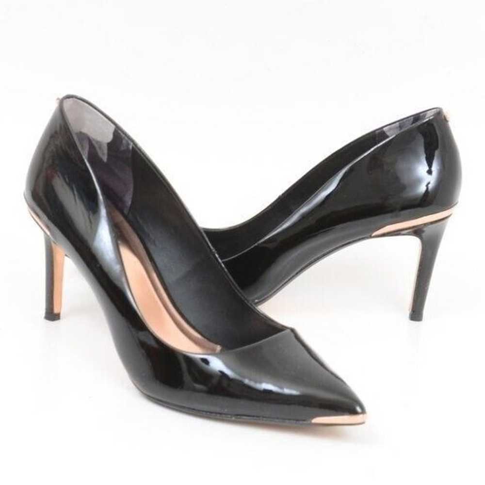 TED BAKER LONDON Wishiri Black Pat Pointy Toe Sti… - image 6