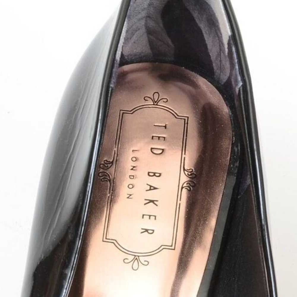 TED BAKER LONDON Wishiri Black Pat Pointy Toe Sti… - image 9