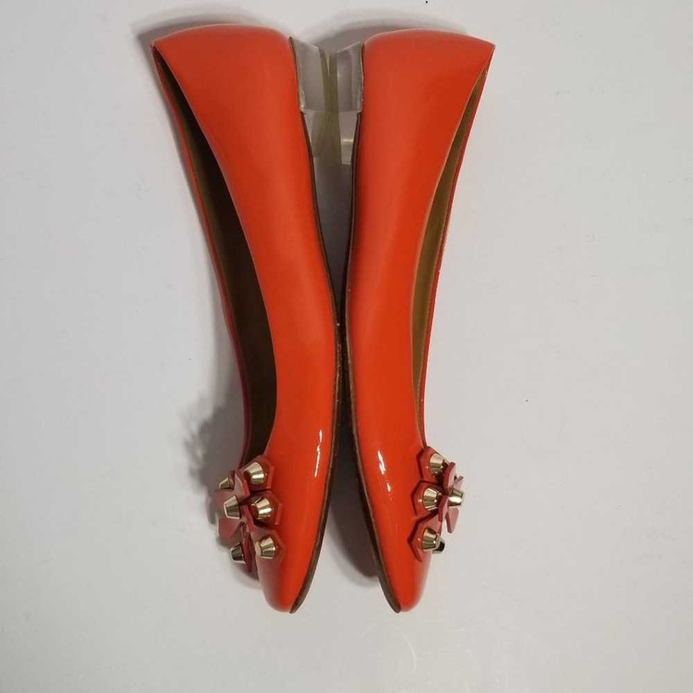 Burnt Orange Tory Burch - clear heel!! size 9.5 M - image 10