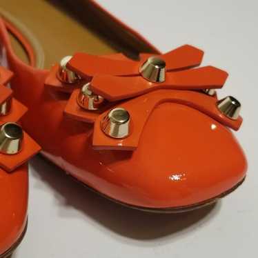 Burnt Orange Tory Burch - clear heel!! size 9.5 M - image 1