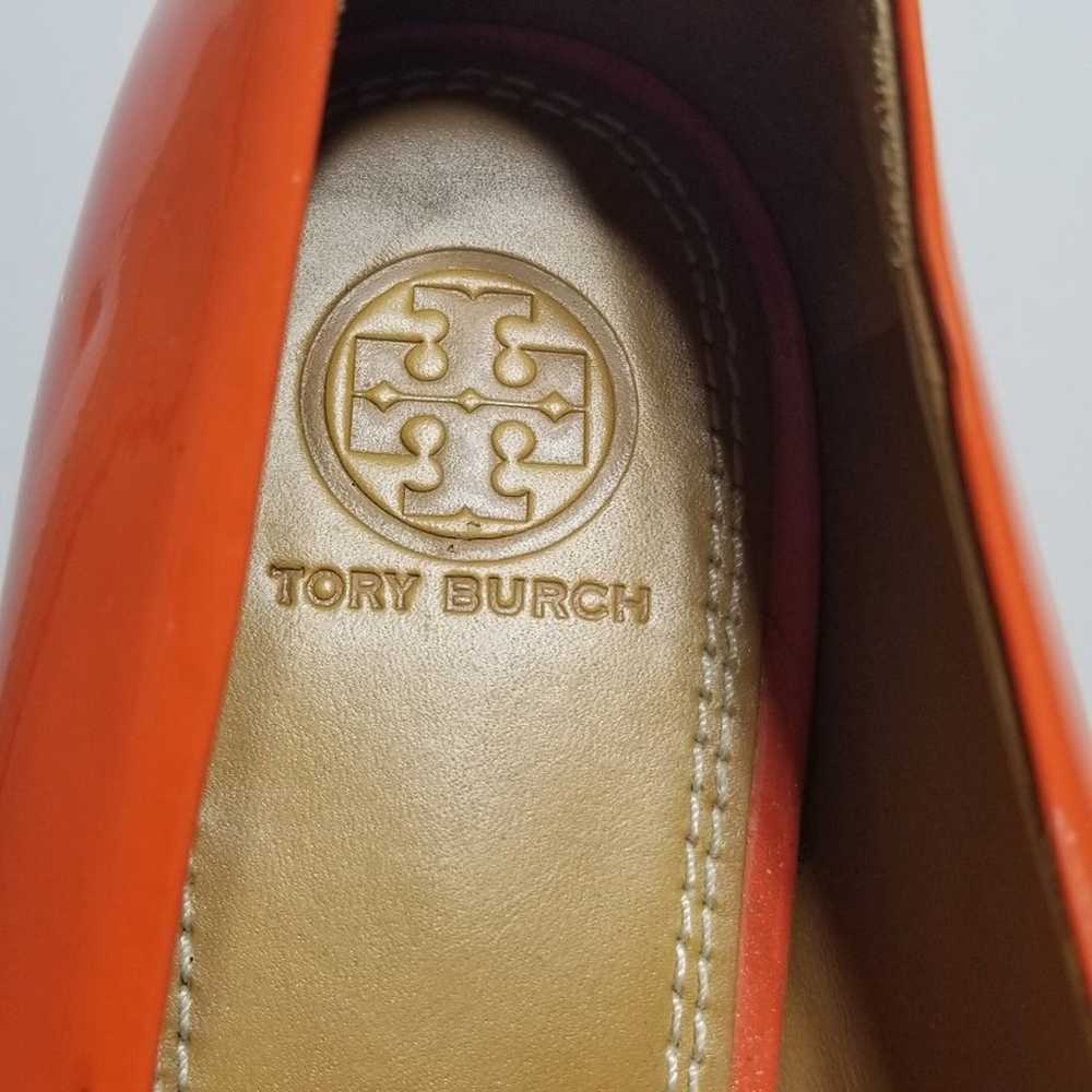 Burnt Orange Tory Burch - clear heel!! size 9.5 M - image 2