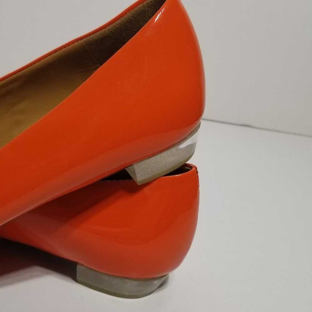 Burnt Orange Tory Burch - clear heel!! size 9.5 M - image 8