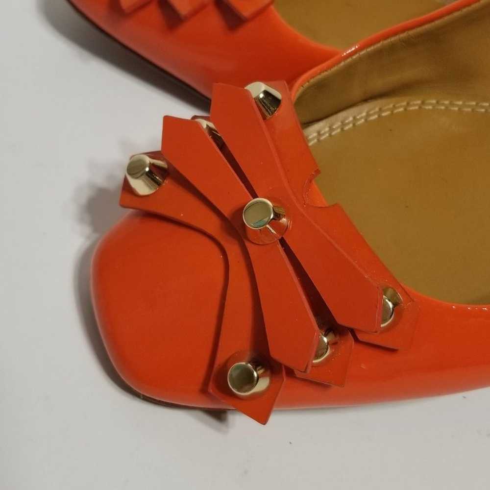 Burnt Orange Tory Burch - clear heel!! size 9.5 M - image 9