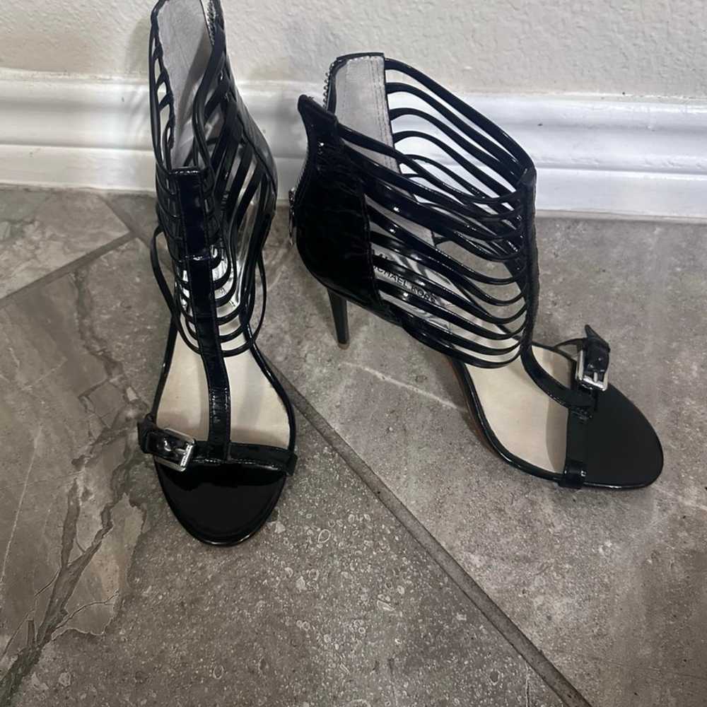 New Michael Kors Gladiator Black Sandals Heels Sz… - image 3