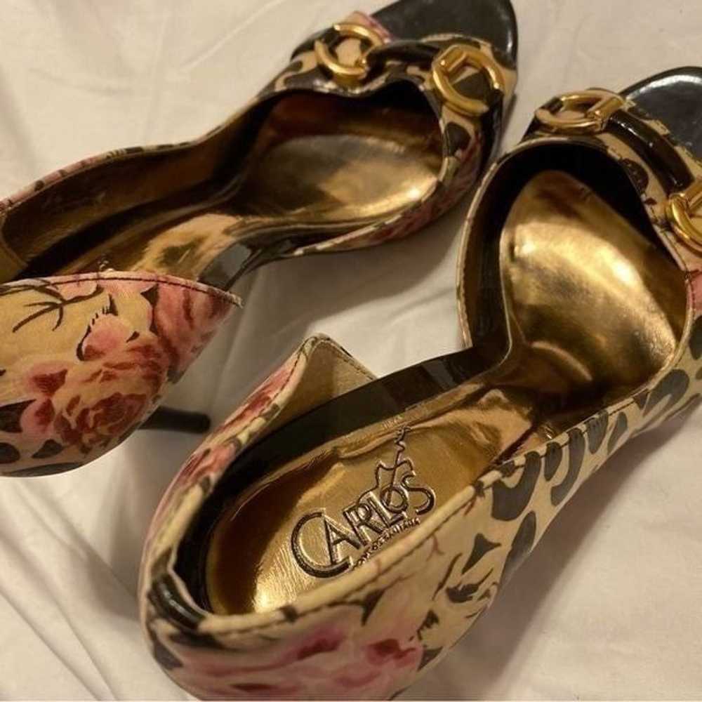 Carlos Santana size 6.5 Roulette open toe leopard… - image 9