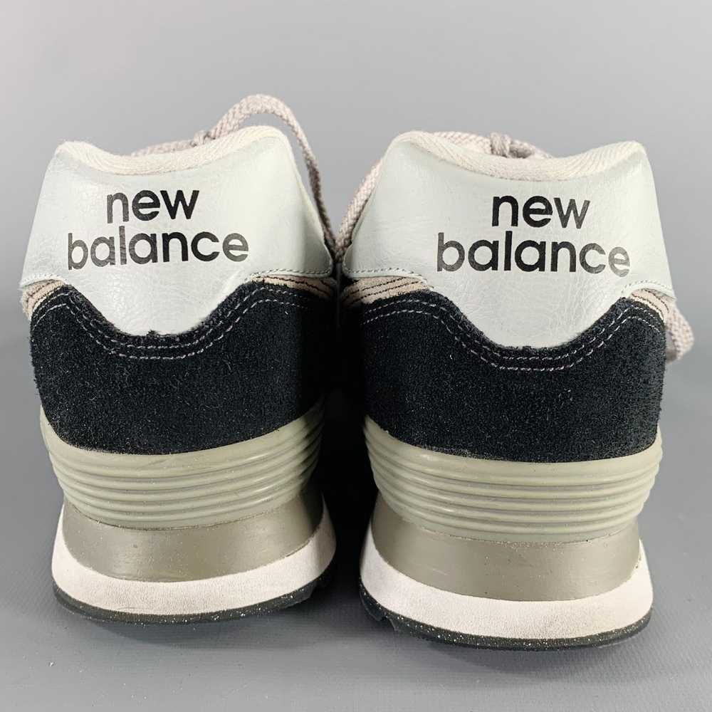 New Balance Classic 574 Black Grey Mesh Suede Sne… - image 3