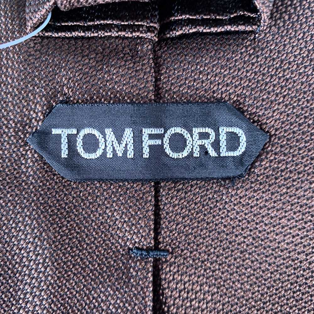 Tom Ford Brown Textured Silk Tie - image 3