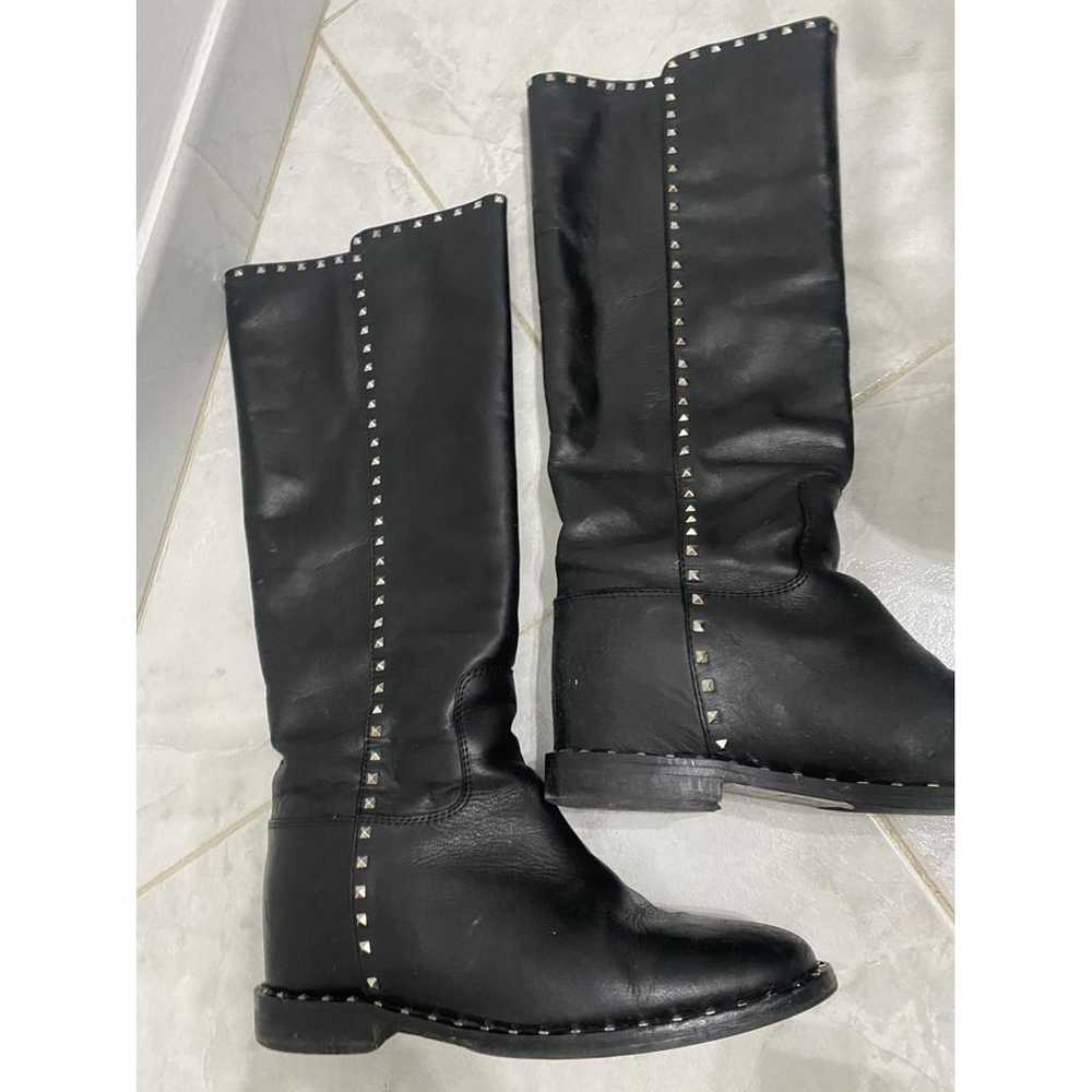 Via Roma xv Leather riding boots - image 4