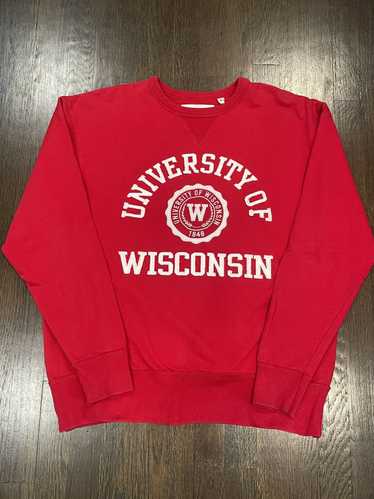 Gildan University of Wisconsin red sweatshirt