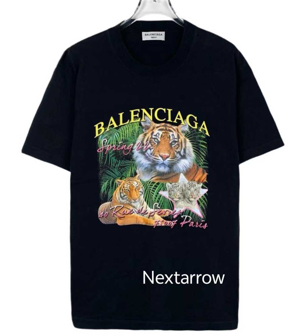 Balenciaga Balenciaga logo tiger jungle print rou… - image 1