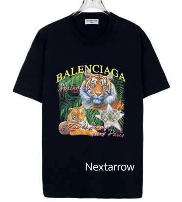 Balenciaga Balenciaga logo tiger jungle print rou… - image 1