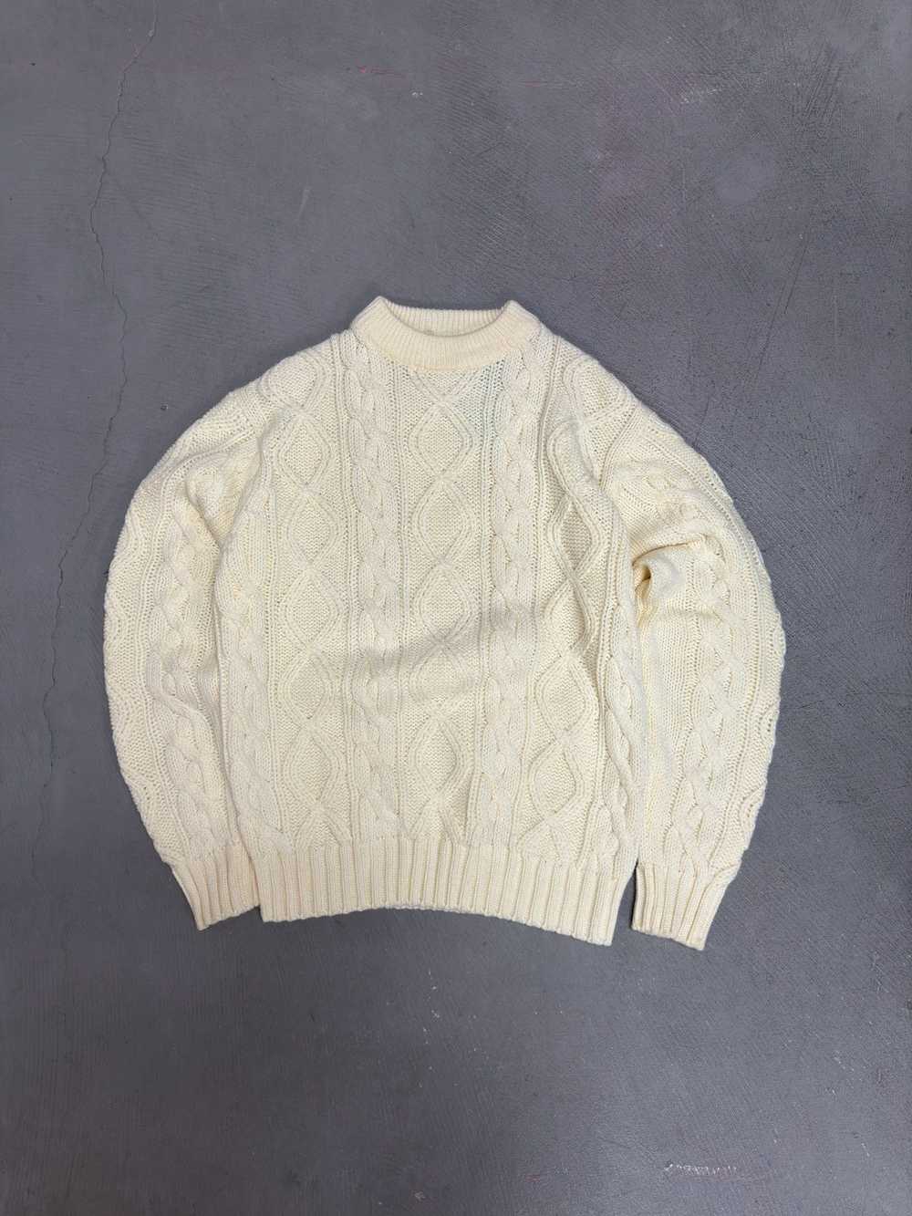 Coloured Cable Knit Sweater × Sears × Vintage Vin… - image 1