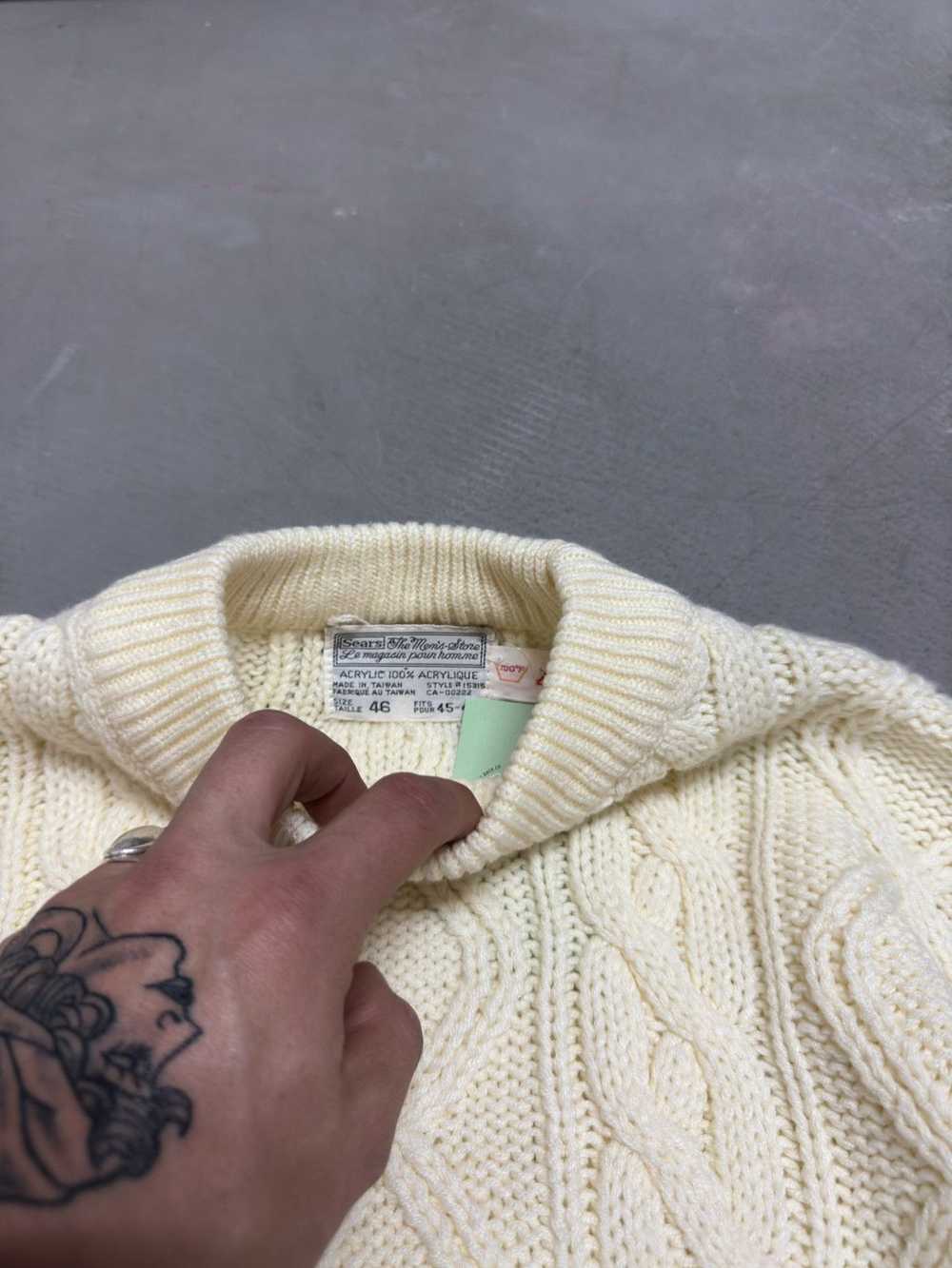 Coloured Cable Knit Sweater × Sears × Vintage Vin… - image 3