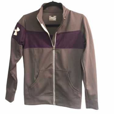 Under Armour Under Armour Grey & Purple Full Zip … - image 1