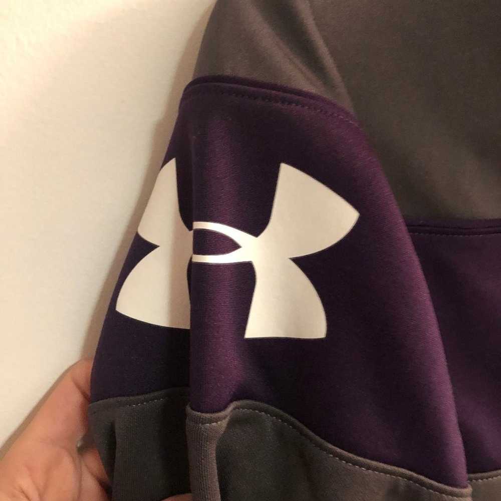 Under Armour Under Armour Grey & Purple Full Zip … - image 4