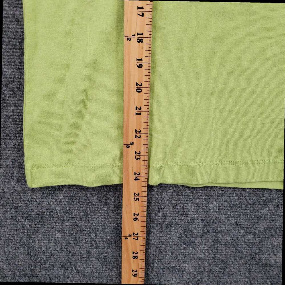 Vintage Womens XL Scoop Neck Casual Knit Green Ta… - image 4