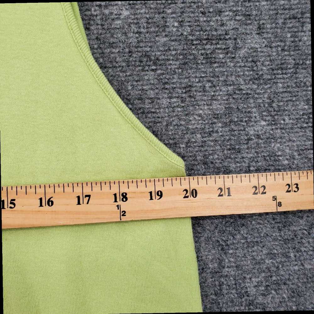 Vintage Womens XL Scoop Neck Casual Knit Green Ta… - image 5