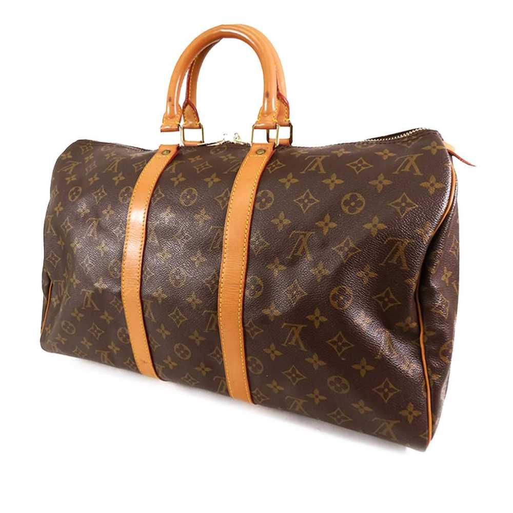 Louis Vuitton Keepall leather travel bag - image 2