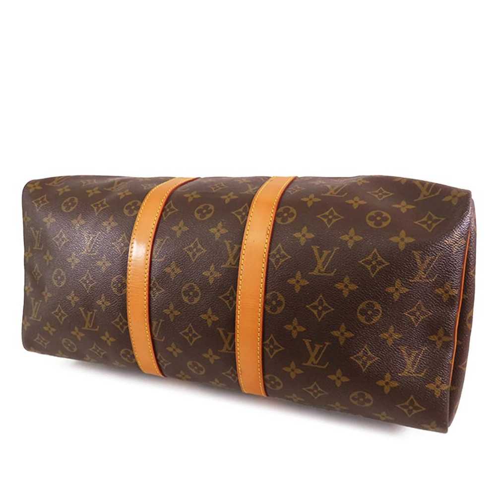 Louis Vuitton Keepall leather travel bag - image 3