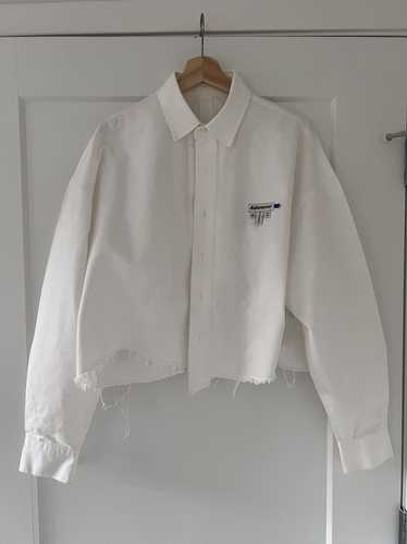 Ader Error SS19 Unfinished Cropped Shirt