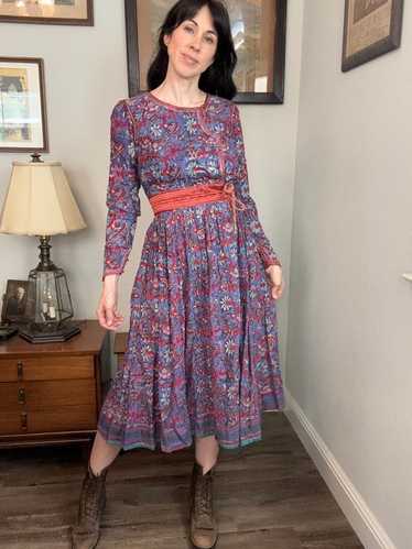 ワンピース 70s ANOKHI Indian Cotton Dress ANOKHI indian cotton dress | Quilt