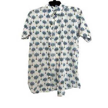 Mens Block Printed Button Front Short Sleeve - image 1