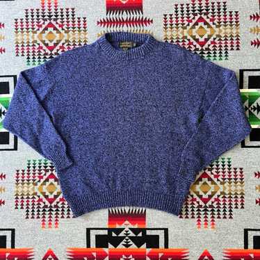 Eddie Bauer Classic Crew Neck Pullover Blue USA M… - image 1