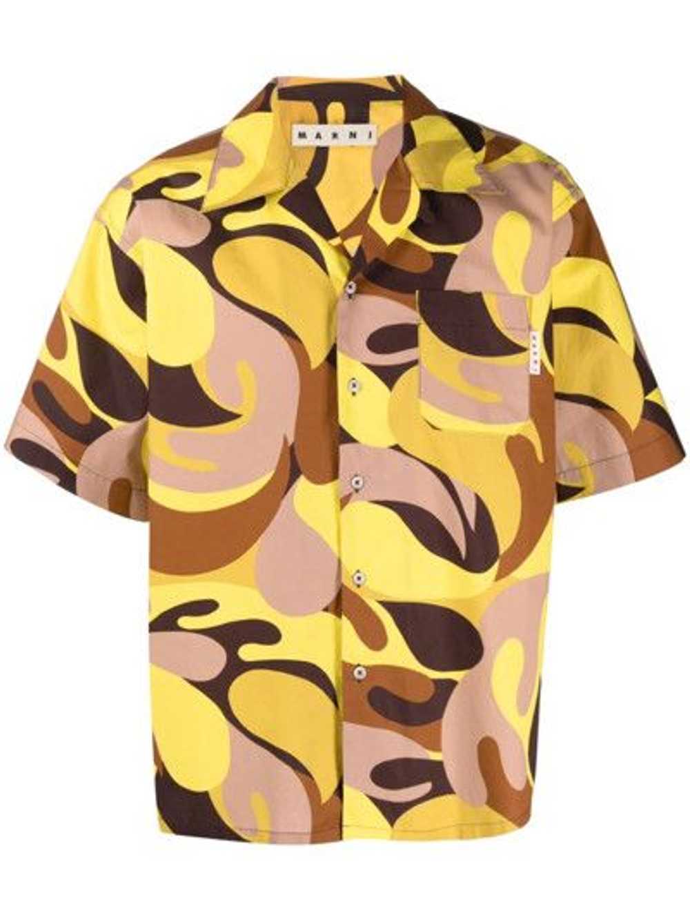 Marni Marni Psychedelic Print Bowling Shirt - image 1