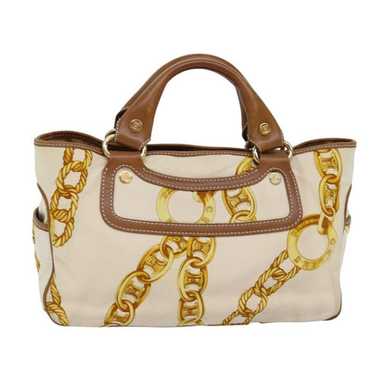 Celine CELINE Boogie bag Hand Bag Canvas Leather … - image 1