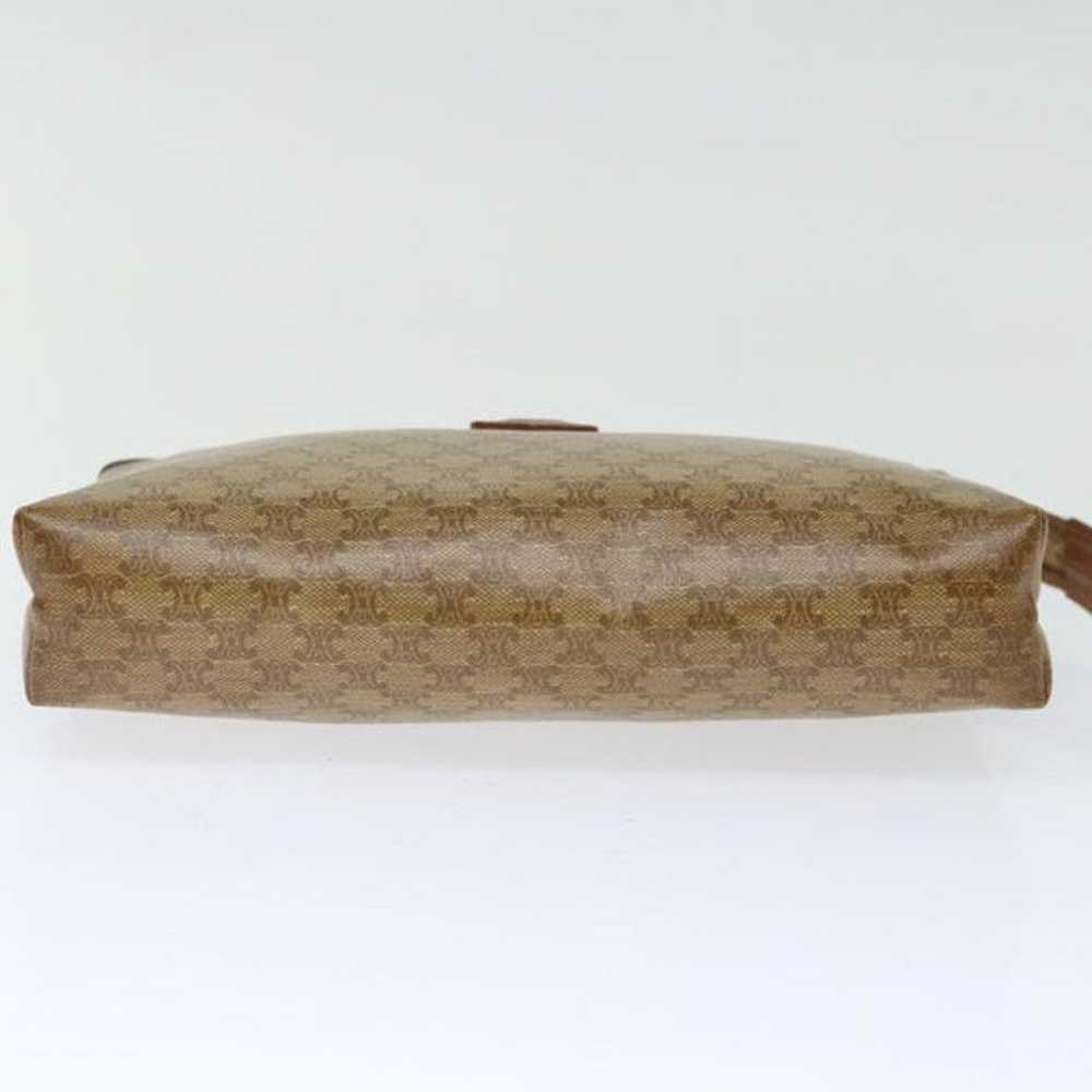 Celine CELINE Macadam Canvas Clutch Bag Beige - image 6