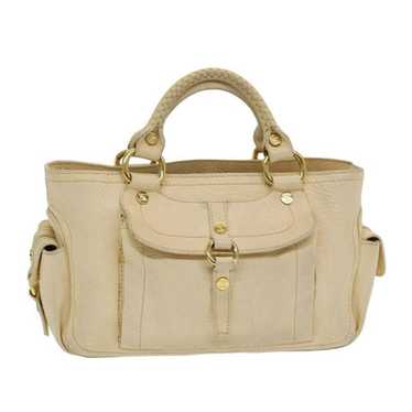 Celine CELINE Boogie bag Hand Bag Leather Beige