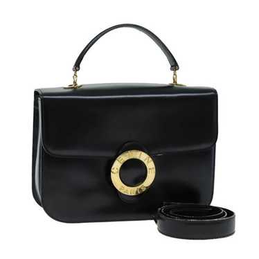 Celine CELINE Hand Bag Leather Black