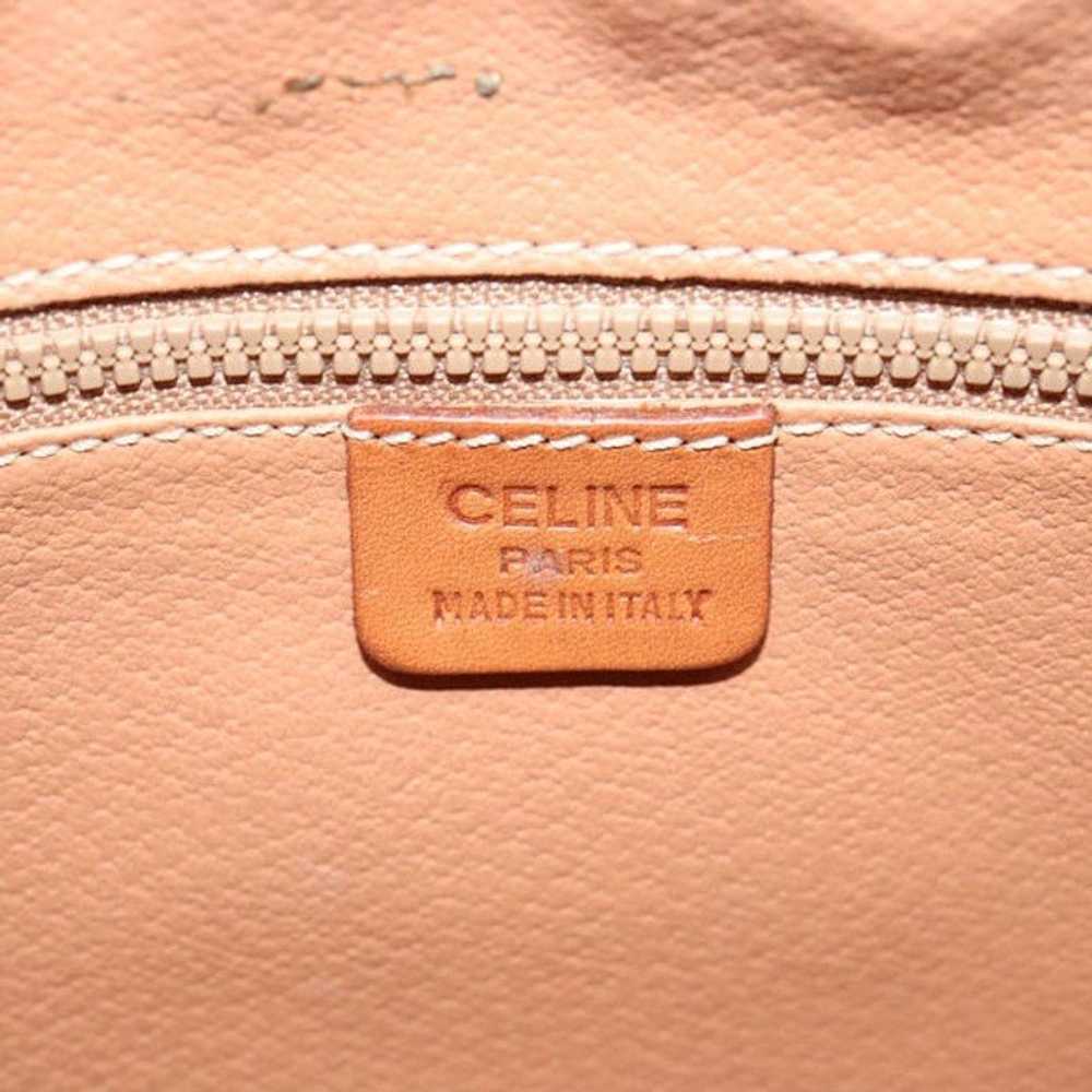 Celine CELINE Macadam Canvas Clutch Bag PVC Brown - image 9