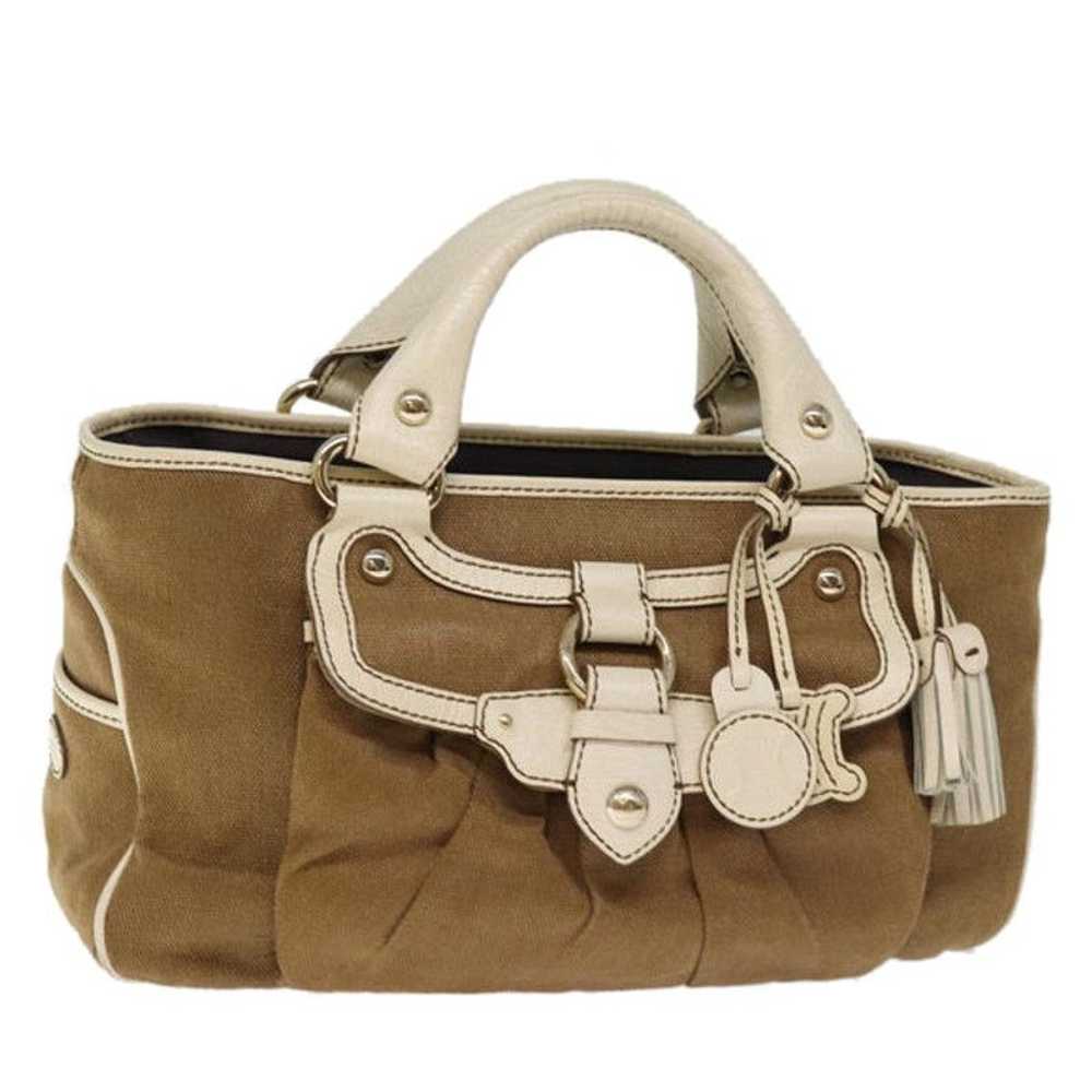 Celine CELINE Hand Bag Canvas Brown - image 1