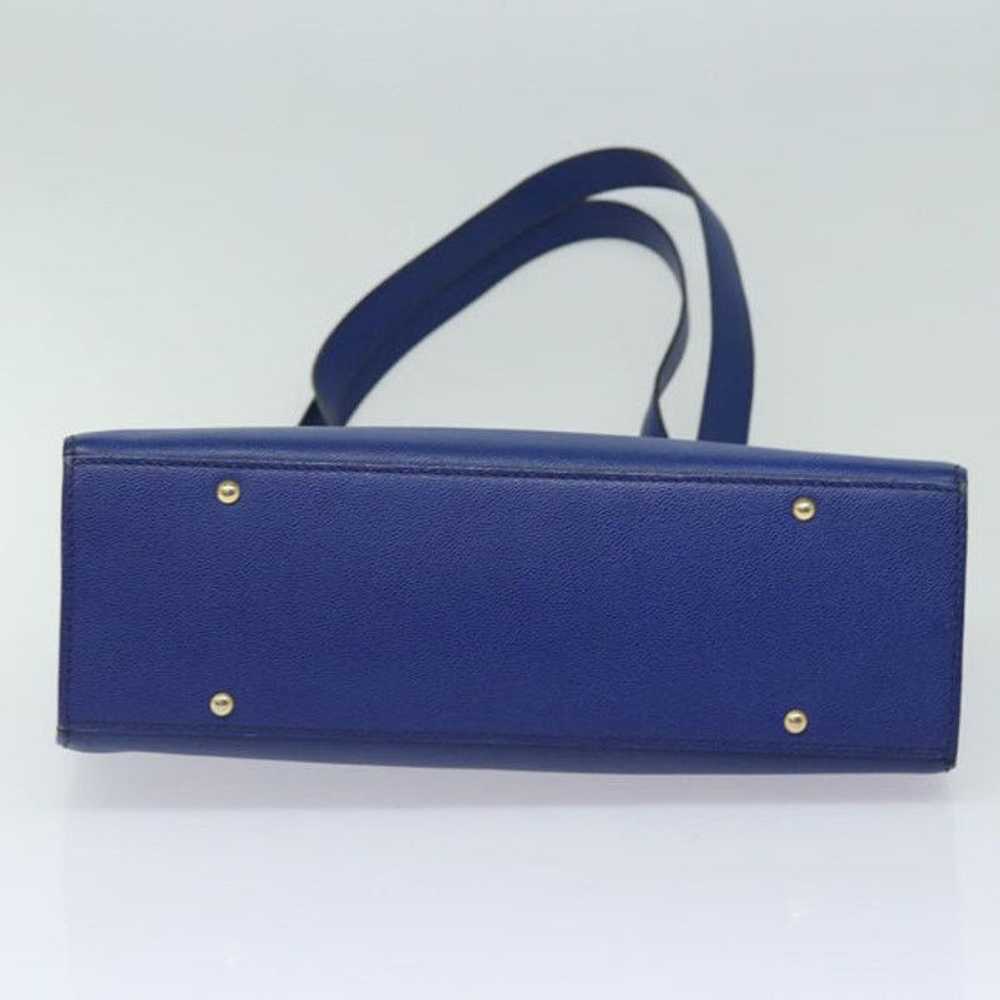 Celine CELINE Shoulder Bag Leather Blue - image 5