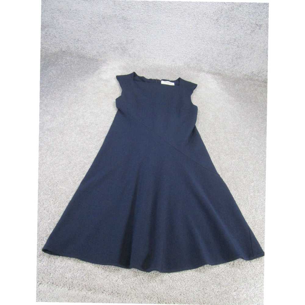 Vintage Navy Blue Womens Shift Dress by Mm Lafleu… - image 1