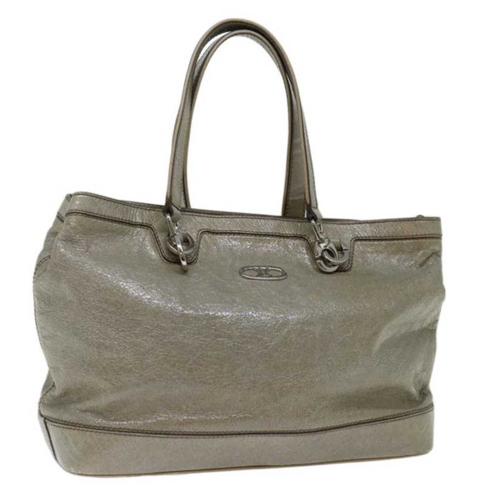 Celine CELINE Tote Bag Patent leather Gray - image 1