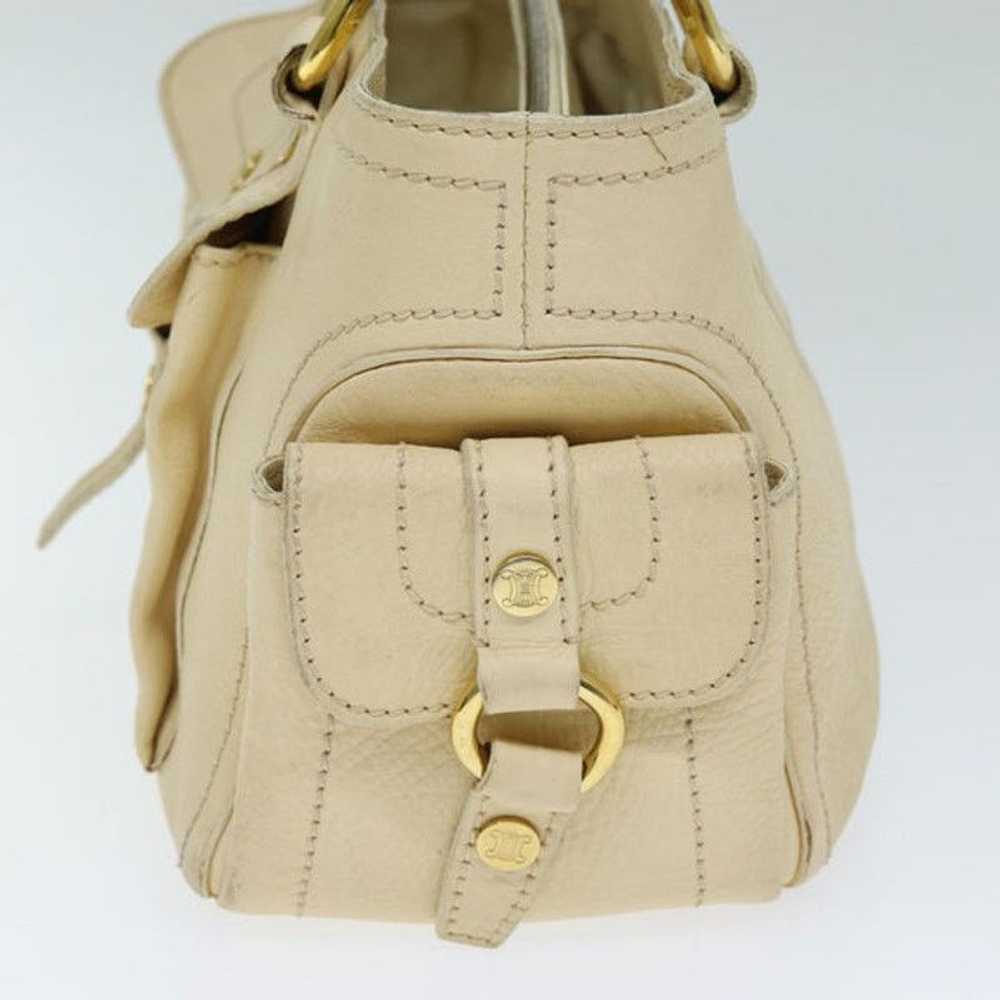 Celine CELINE Boogie bag Hand Bag Leather Beige - image 3