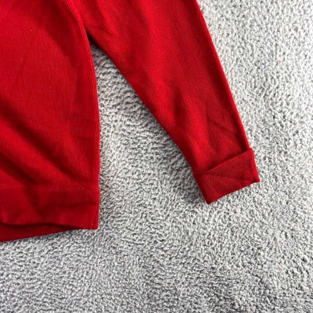 Bill Blass Authentic Preppy Red Cardigan Knit Bla… - image 2