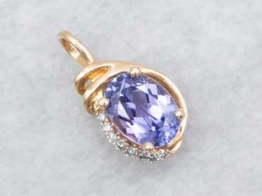 Tanzanite and Diamond Pendant - image 1