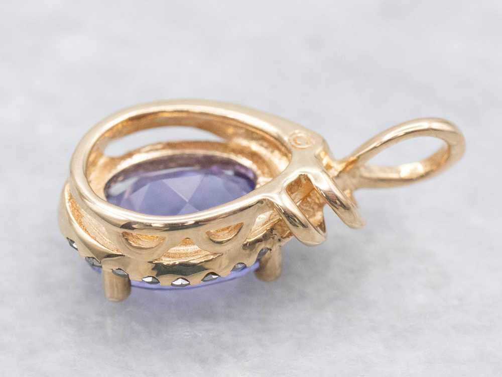 Tanzanite and Diamond Pendant - image 2