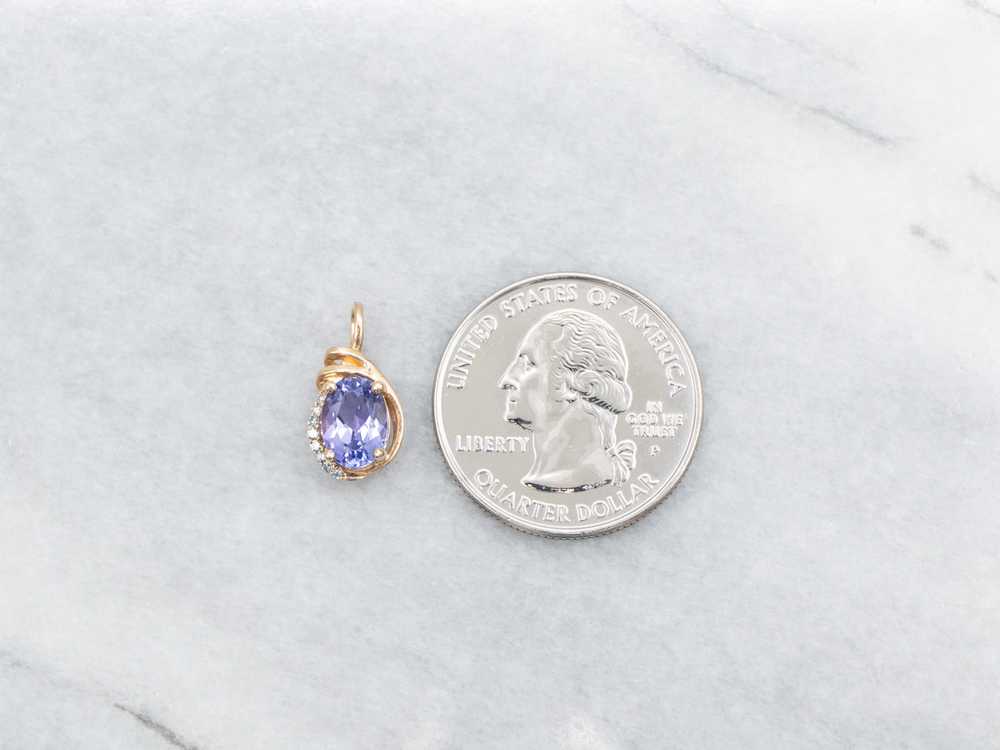 Tanzanite and Diamond Pendant - image 3