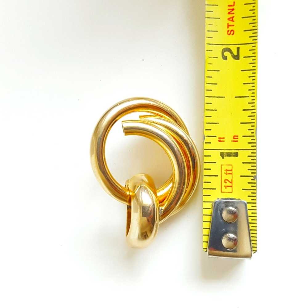 Givenchy Givenchy Vintage Gold Plated Clip On Ear… - image 11