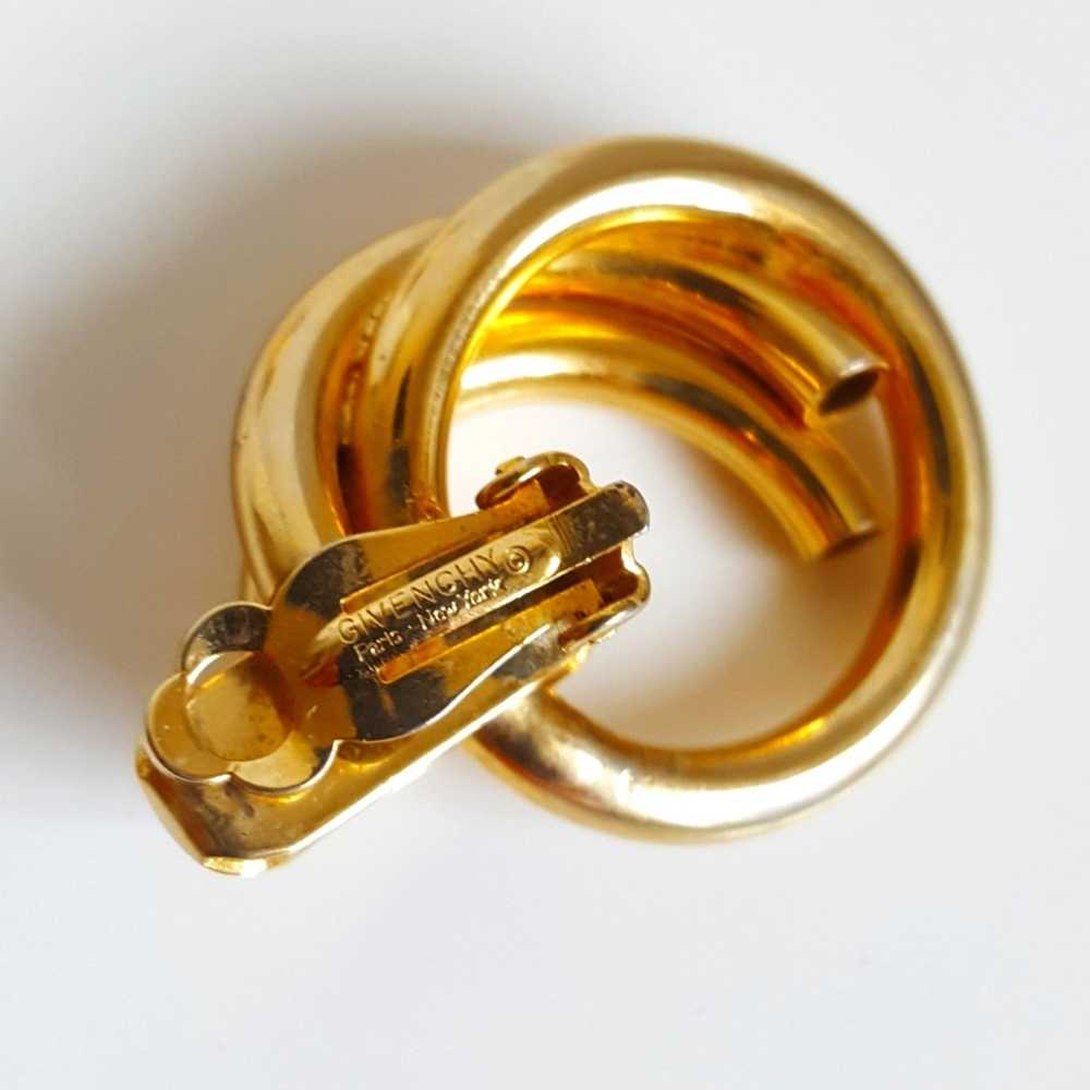 Givenchy Givenchy Vintage Gold Plated Clip On Ear… - image 5