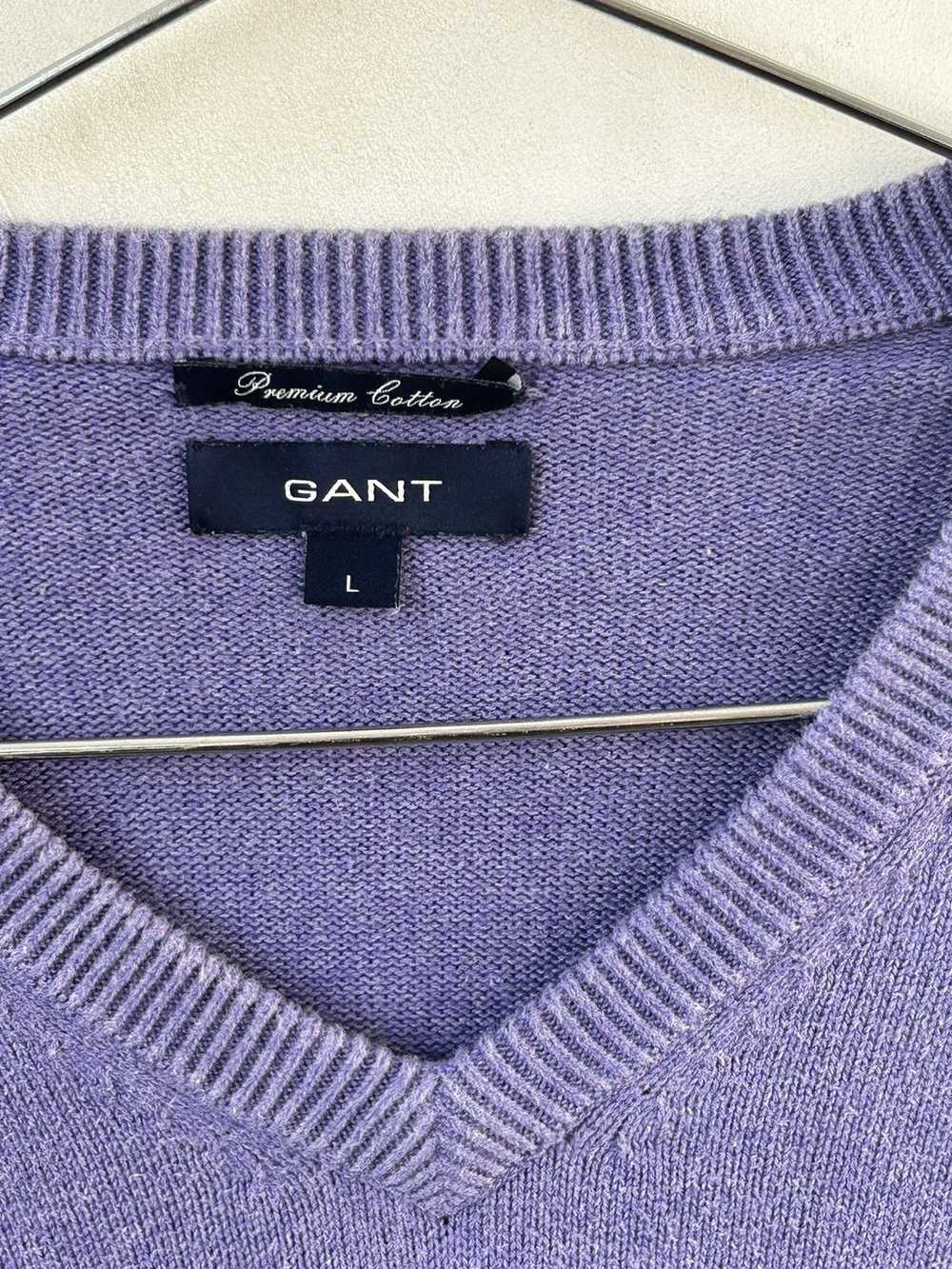 Gant × Streetwear × Vintage V neck sweater - image 3