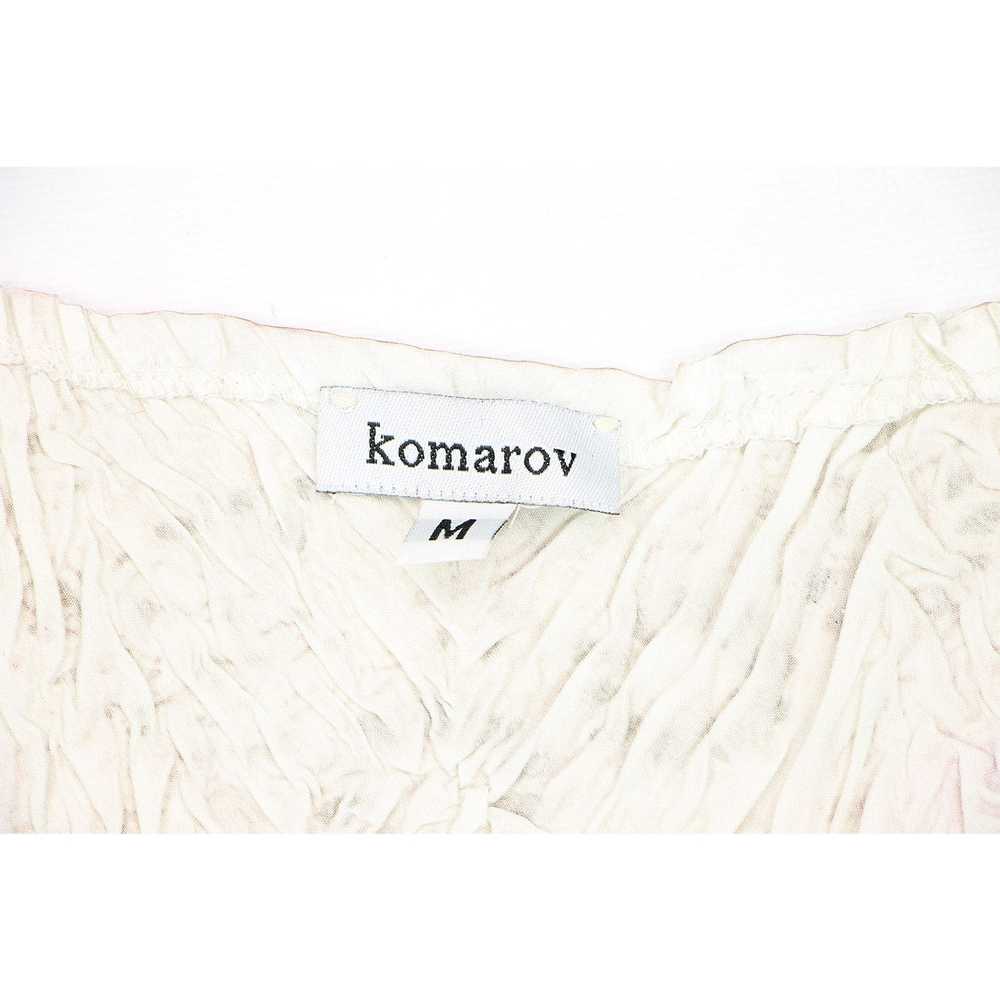 Other Komarov Lace Trim Floral Satin Dress M Chic - image 12