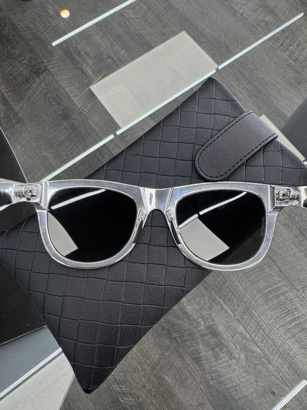 Bottega Veneta BV Silver Mirror Sunglasses Shades - image 9