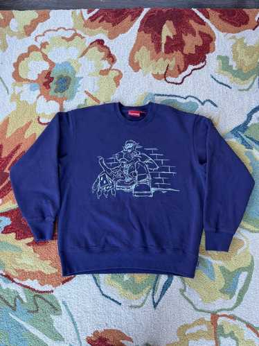 Supreme Supreme Dice Crewneck FW21 Navy