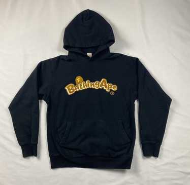 Bape (a bathing ape) black/yellow buy 93 ape head hoodie size L